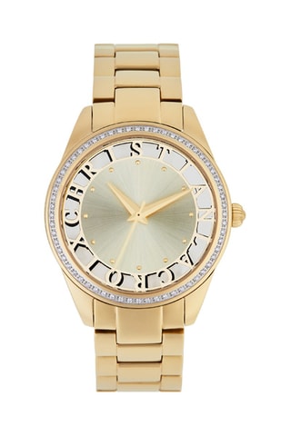 Reloj de cuarzo de acero - Dorado y gris claro