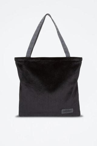 Tote bag de terciopelo Charlie - Negro