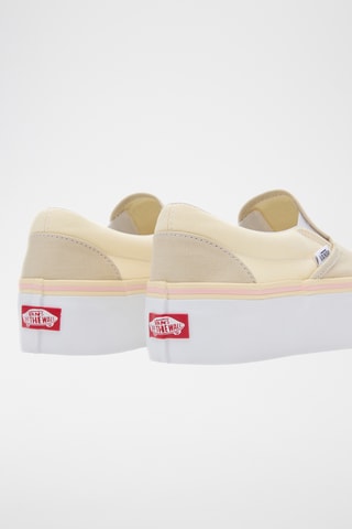Slip-on con plataforma Classic Stackfor - Beige claro y crudo