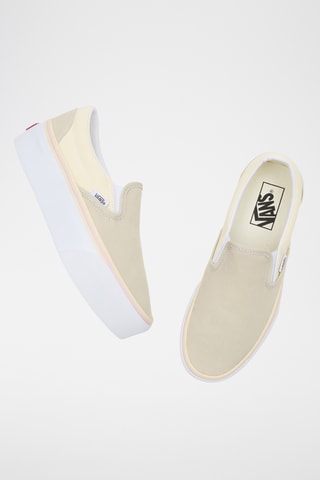 Slip-on con plataforma Classic Stackfor - Beige claro y crudo