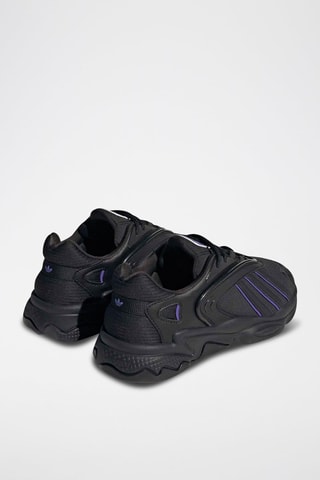 Zapatillas de piel Oztral W - Negro y violeta