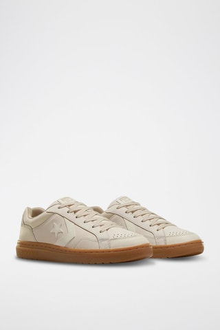 Sneakers de piel - Beige