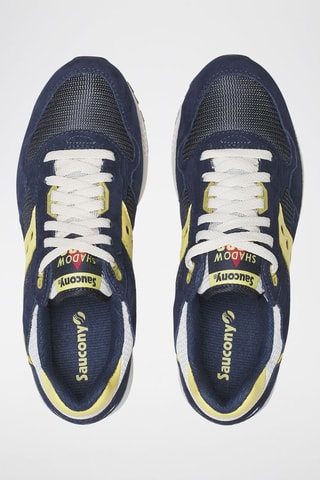 Zapatillas de nobuk Shadow 5000 - Azul marino y amarillo