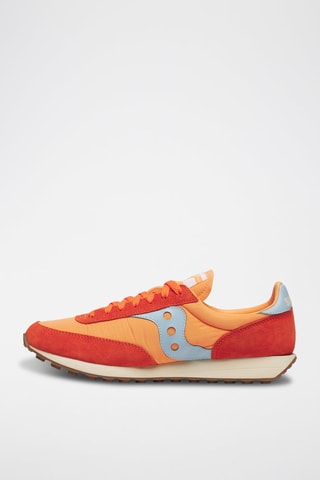 Zapatillas de nobuk Trainer 80 - Naranja y celeste