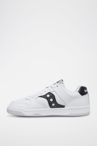 Zapatillas de piel Hawk - Blanco y negro