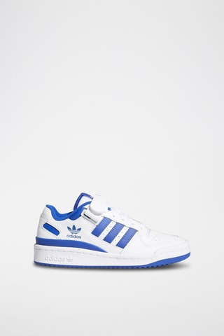 Zapatillas de piel Forum Low - Blanco y azul