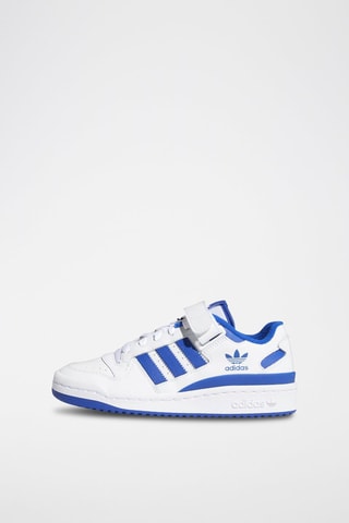 Zapatillas de piel Forum Low - Blanco y azul