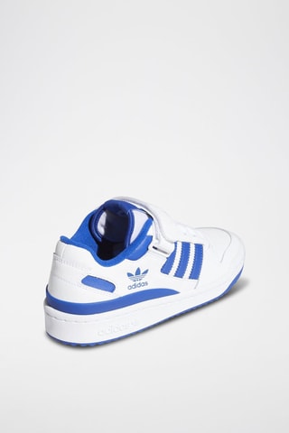 Zapatillas de piel Forum Low - Blanco y azul