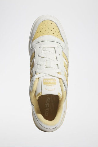 Leren Sneakers Forum Low Cl- Wit en Zachtgeel