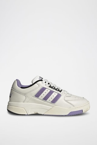 Zapatillas de piel Torsion Response Tennis Lo - Blanco, violeta y negro