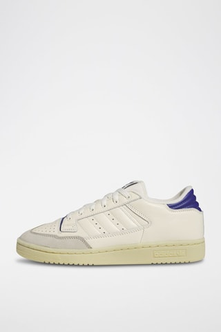 Zapatillas de piel y nobuk Centennial 85 Lo - Blanco, beige y azul