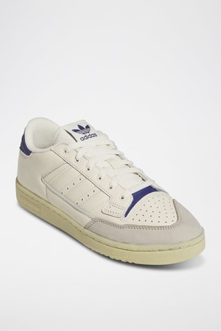 Zapatillas de piel y nobuk Centennial 85 Lo - Blanco, beige y azul