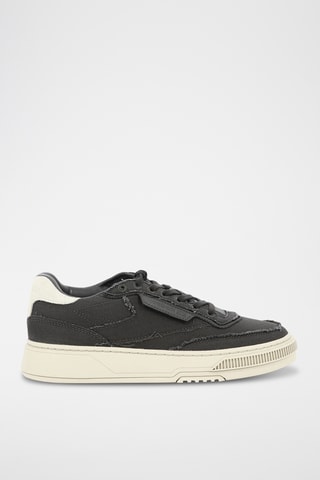 Sneakers in pelle scamosciata Club C LTD - Nero e bianco