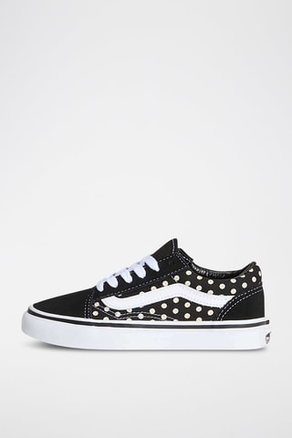 Zapatillas de piel Old Skool - Negro