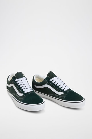 Zapatillas de nobuk Old skool - Verde oscuro