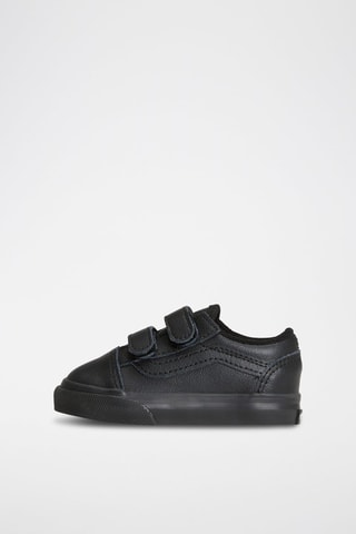 Zapatillas de piel Old Skool - Negro