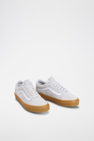 Zapatillas de piel Old skool - Gris claro