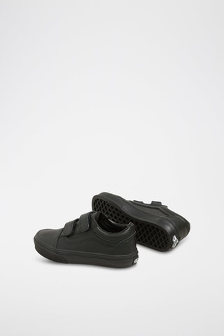 Zapatillas de piel Old Skool V - Negro