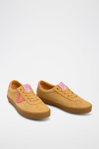 Sneakers in pelle scamosciata Sport Low - Giallo