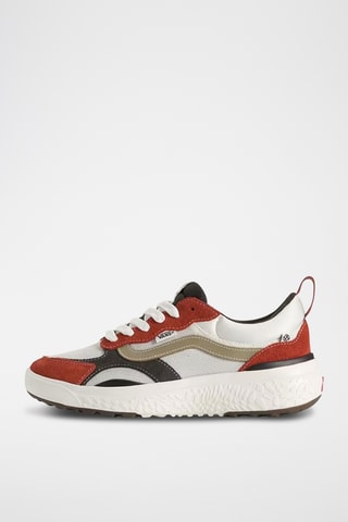 Zapatillas de nobuk UltraRange - Gris claro y rojo