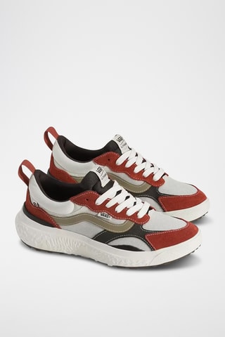 Zapatillas de nobuk UltraRange - Gris claro y rojo