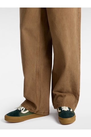 Zapatillas de piel Old Skool - Verde oscuro