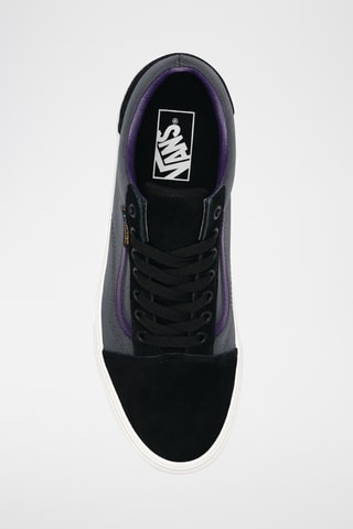 Zapatillas de piel Old Skool - Negro y violeta