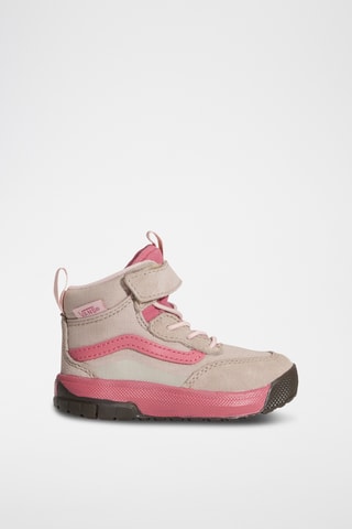 Zapatillas altas de nobuk MTE Mini Crest - Beige y rosa viejo