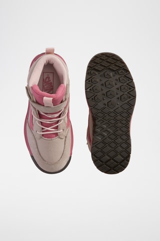 Zapatillas altas de nobuk MTE Mini Crest - Topo y rosa