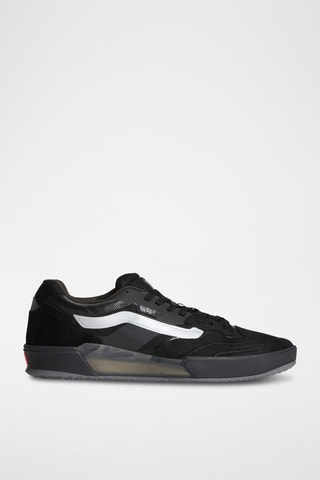 Zapatillas de piel Skate AVE 2.0 - Negro y blanco