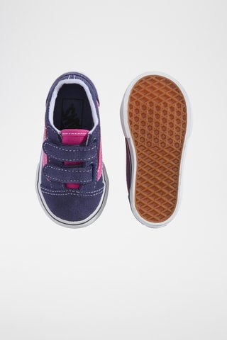 Zapatillas de piel Old Skool V - Violeta y rosa
