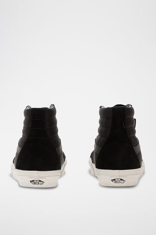 Zapatillas altas de nobuk Sk8-Hi - Negro y verde oscuro