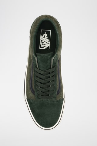 Zapatillas de nobuk Old Skool - Verde oscuro y caqui
