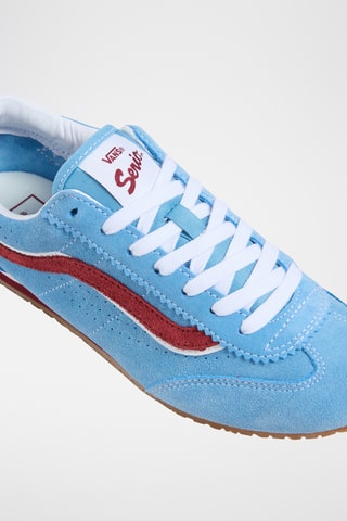Sneakers in pelle scamosciata Super Lowpro - Azzurro