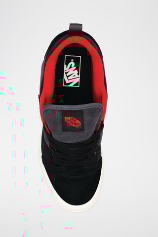 Zapatillas de piel Knu Skool - Negro y rojo