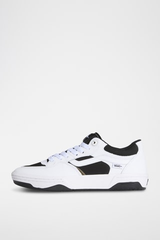 Zapatillas de skate de piel Rowan 2 - Blanco y negro