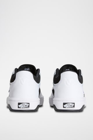 Zapatillas de skate de piel Rowan 2 - Blanco y negro