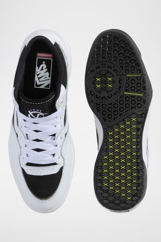 Zapatillas de skate de piel Rowan 2 - Blanco y negro