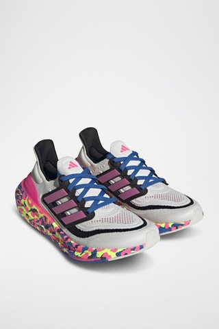 Zapatillas de running Ultraboost Light - Blanco y rosa