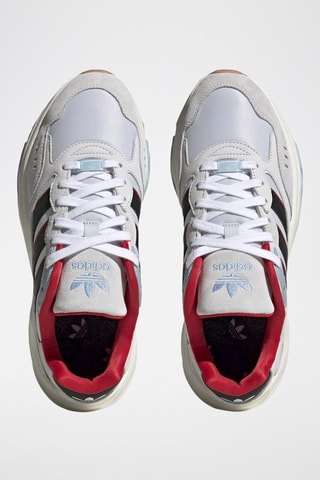 Zapatillas de running de nobuk Retropy F90 - Blanco y gris claro