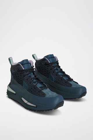 Zapatillas de senderismo de piel Pharrell Williams - Azul petróleo