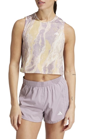 Camiseta de tirantes de running Move for the Planet AirChill - Violeta y beige