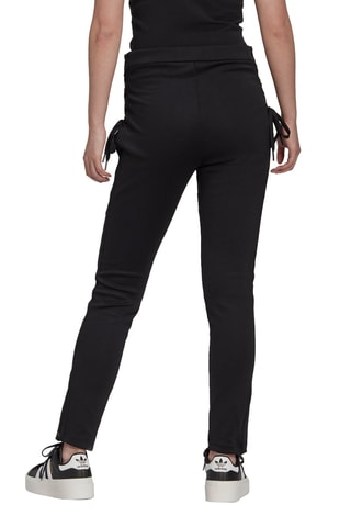 Pantalón slim fit de tiro alto - Negro