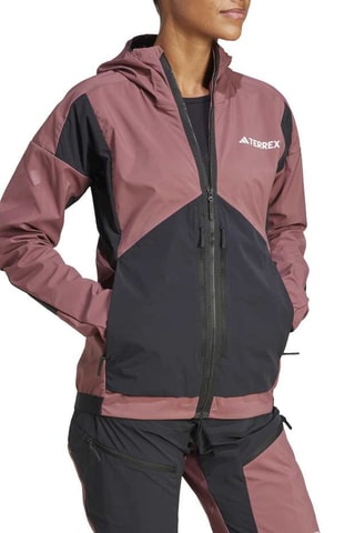 Cortavientos con capucha Terrex - Rosa viejo