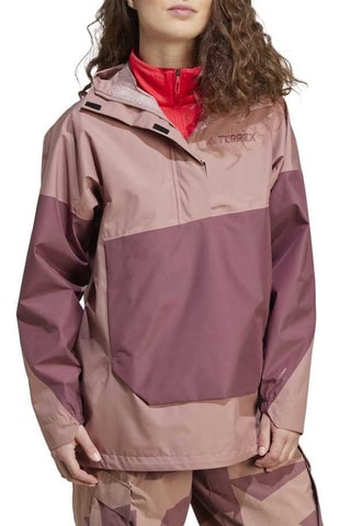 Chaqueta de senderismo con capucha Terrex Xploric Climaproof - Rosa