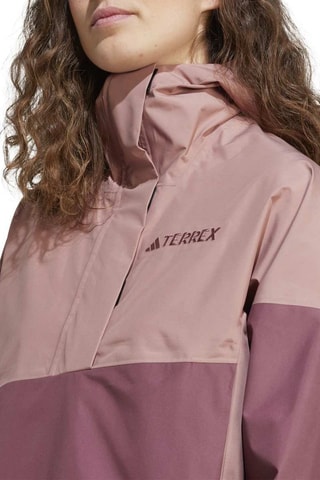 Chaqueta de senderismo con capucha Terrex Xploric Climaproof - Rosa