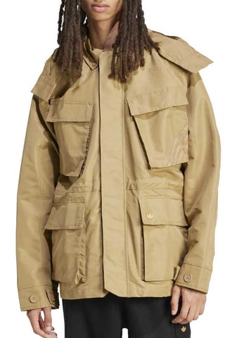 Chaqueta con capucha Premium - Marrón claro