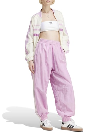 Chaqueta oversize Track Top - blanco y violeta