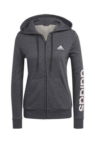 Sweater met Capuchon Essentials Logo Full-Zip - Grijs