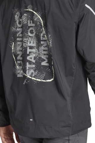 Chaqueta de running ULT Print - Negro